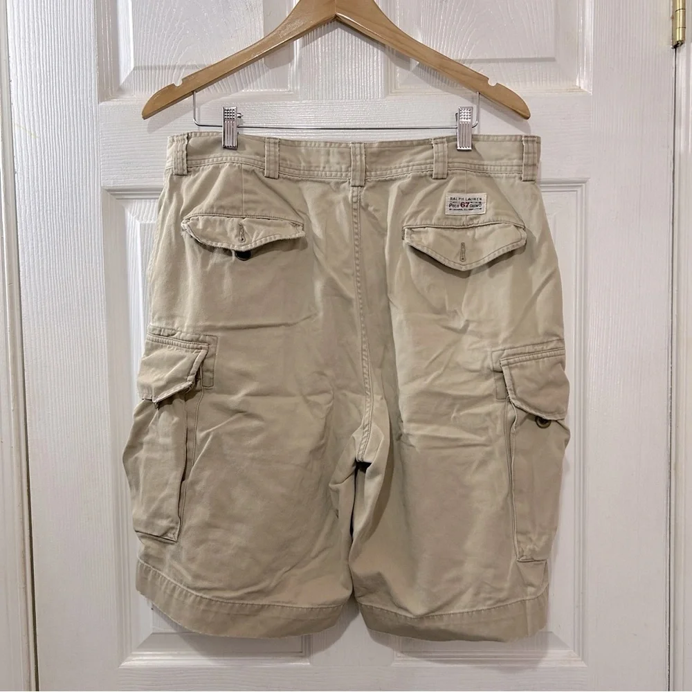 POLO Ralph Lauren Men's Khaki Cargo Shorts Tan Size 36